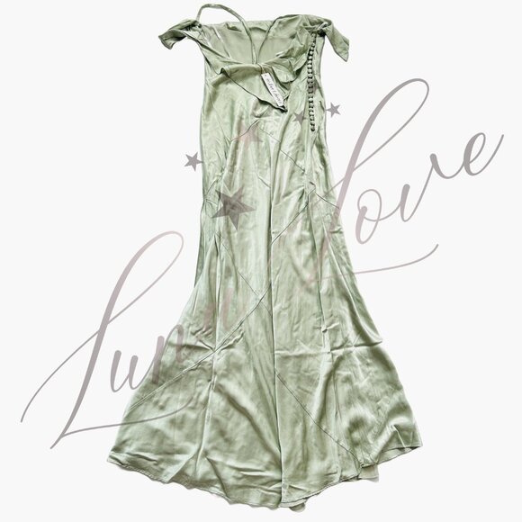 FOR LOVE & LEMONS Jewel Maxi Dress In Sage (size M) NWT - Picture 10 of 15